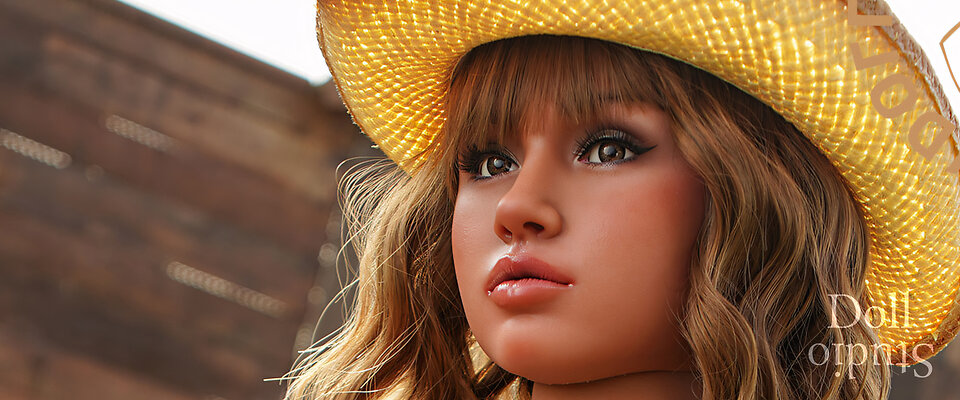 Galatea Doll head JS-062 in tan skin color