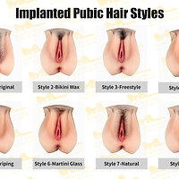 Irontech Doll - Implanted pubic hair styles (as of 07/2023)