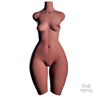 Climax Doll upper body torso 877 in 'black' skin color - TPE