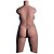 Climax Doll upper body torso 874 in 'black' skin color - TPE