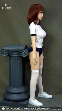 D4E-135 body style with ›Xuan‹ head by Doll Forever / skin tone ›white‹