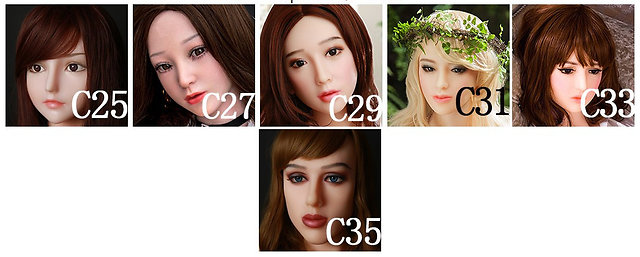 Ildoll heads for dolls from 150 cm to 170 cm body height (as of 07/2019)